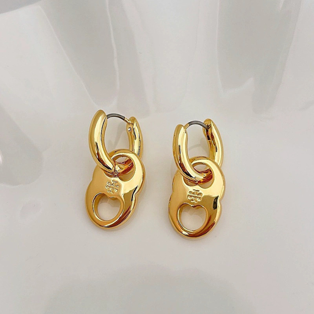 Tory Burch Pig Nose Shape Earrings Creative